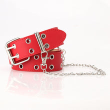 Load image into Gallery viewer, Belt Women's Fashion Eyelet Chain Decoration Belt Ins Style Belt Waist Belt Belt
