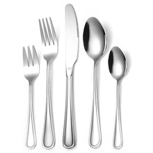 Load image into Gallery viewer, Tableware Set Five-Piece Set Creative Western Food Steak Knife, Fork and Spoon Gold Stainless Steel Knife and Forks
