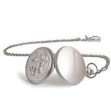 Load image into Gallery viewer, Silver Fullmetal Alchemist Pocket Watch With Chain Box Necklace Pandant Anime Merch Zf1587
