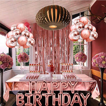 Load image into Gallery viewer, 1pcs Double-Sided Aluminum Foil Tablecloth Glossy Rose Gold Birthday Party Gathering Decoration Supplies
