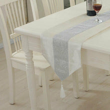 Load image into Gallery viewer, White 32*180Cm Christmas Party Table Runner Rectangle Tablecloth Dining Tea Home Decor 1Pc Zf0068
