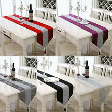 Load image into Gallery viewer, Red 32*180Cm Christmas Party Table Runner Rectangle Tablecloth Dining Tea Home Decor 1Pc Zf0067
