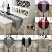 Load image into Gallery viewer, Gray 32*180Cm Christmas Party Table Runner Rectangle Tablecloth Dining Tea Home Decor 1Pc
