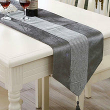 Load image into Gallery viewer, Gray 32*180Cm Christmas Party Table Runner Rectangle Tablecloth Dining Tea Home Decor 1Pc
