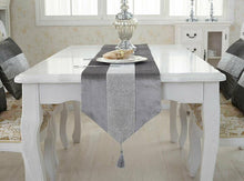 Load image into Gallery viewer, Gray 32*180Cm Christmas Party Table Runner Rectangle Tablecloth Dining Tea Home Decor 1Pc
