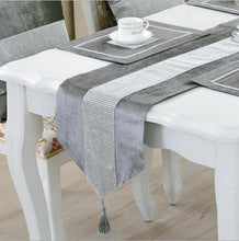 Load image into Gallery viewer, Gray 32*180Cm Christmas Party Table Runner Rectangle Tablecloth Dining Tea Home Decor 1Pc
