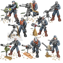 Load image into Gallery viewer, 16Pcs World War 2 WW2 Army Military Soldiers City Police SWAT Special Forces Model Building Blocks Bricks Kids Toys
