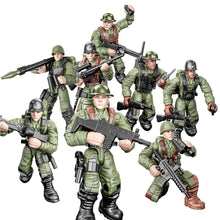 Load image into Gallery viewer, 16Pcs World War 2 WW2 Army Military Soldiers City Police SWAT Special Forces Model Building Blocks Bricks Kids Toys
