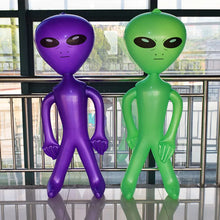 Load image into Gallery viewer, 170cm Giant Alien Model Green Purple Blue Gray Pink ET Kids Adult Inflatable Toy Halloween Cosplay Brithday Party Supply Blow Up
