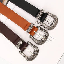 Load image into Gallery viewer, Carved Buckle Decorative Belt Elegant Retro Pin Buckle Belt Jeans Strap
