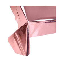 Load image into Gallery viewer, 1pcs Double-Sided Aluminum Foil Tablecloth Glossy Rose Gold Birthday Party Gathering Decoration Supplies
