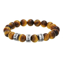 Load image into Gallery viewer, Ornament Letter Beaded Bracelet Men's Large Number of Spot Lovers Tiger-Eye Bracelet
