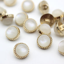 Load image into Gallery viewer, 5pcs/Set Clothing Decorative Buttons Metal Cufflink Square round Pearlescent Sweater Button
