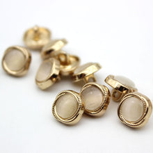 Load image into Gallery viewer, 5pcs/Set Clothing Decorative Buttons Metal Cufflink Square round Pearlescent Sweater Button

