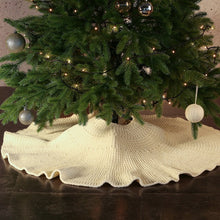 Load image into Gallery viewer, 36/48Inch Christmas tree skirt decorative gift apron knitted Christmas tree skirt
