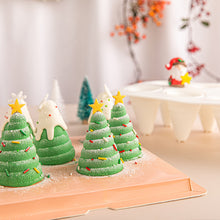 Load image into Gallery viewer, 8-Piece Christmas Tree Silicone Mold Conical Baking Mold Candle Handmade Soap Mold Baking
