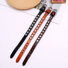 Load image into Gallery viewer, Retro Ornament New Five-Pointed Star Cattle Leather Bracelet Bracelet Bar Hip Hop Accessories
