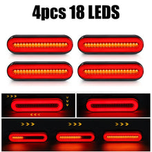 Load image into Gallery viewer, 18 LED Tail Light 3 in 1 LED Brake Light Warning Reverse Lamp Dynamic Indicator Signal Lamp For Car Truck Trailer Tractor ATV RV
