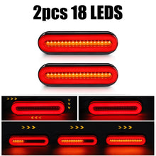 Load image into Gallery viewer, 18 LED Tail Light 3 in 1 LED Brake Light Warning Reverse Lamp Dynamic Indicator Signal Lamp For Car Truck Trailer Tractor ATV RV
