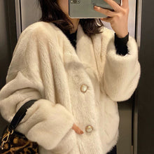 Load image into Gallery viewer, 5pcs/set Metal Button Pearl Square Buckle French Sweater Coat Decoration Button

