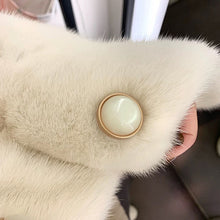 Load image into Gallery viewer, 5pcs/set Metal Button Pearl Square Buckle French Sweater Coat Decoration Button
