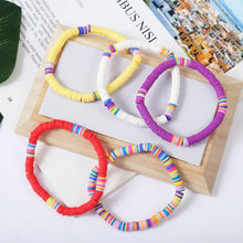 Load image into Gallery viewer, Bracelet Set Bracelet Multicolored Tassel Polymer Clay Shell Bohemian Bracelet
