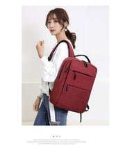 Load image into Gallery viewer, Outdoor sports and leisure canvas backpack
