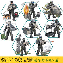 Load image into Gallery viewer, 8pcs/Set Military Toy Assembled Villain Model Xj822 Minifigures Movable Joint Soldier Model
