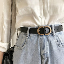 Load image into Gallery viewer, Belt Versatile High Quality Casual Belt Women's Leather Two-Layer Belt Slim Waist Belt
