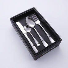 Load image into Gallery viewer, Stainless Steel 24-Piece Set Western Dinner Set Gift Box Steak Knife and Fork Spoon

