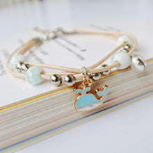 Load image into Gallery viewer, Glass Dried Flower Plant Bracelet Korean Simple Personalized Hipster Cherry Blossom Student Gift Ceramic Ornament
