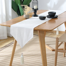 Load image into Gallery viewer, Japanese Style Cotton Linen Table Runner Plaid Tea Mat Zen Linen Retro Japanese Style Tablecloth Plate Mat Tablecloth
