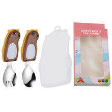 Load image into Gallery viewer, Set Cartoon Baby Spork Infant Creative Solid Food Tools Feeding Tableware
