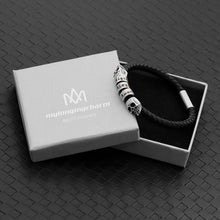 Load image into Gallery viewer, Double Skull Bracelet Stainless Steel Men's Bracelet Magnetic Snap Personality Trend Braided Bracelet Gift
