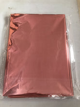 Load image into Gallery viewer, 1pcs Double-Sided Aluminum Foil Tablecloth Glossy Rose Gold Birthday Party Gathering Decoration Supplies
