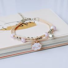 Load image into Gallery viewer, Glass Dried Flower Plant Bracelet Korean Simple Personalized Hipster Cherry Blossom Student Gift Ceramic Ornament
