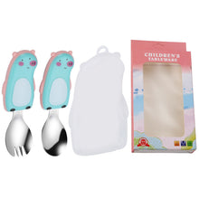 Load image into Gallery viewer, Set Cartoon Baby Spork Infant Creative Solid Food Tools Feeding Tableware
