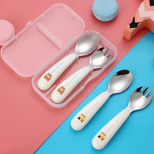 Load image into Gallery viewer, Portable Tableware Cartoon Creative Baby Tableware Customized Gift Children's Tableware Set
