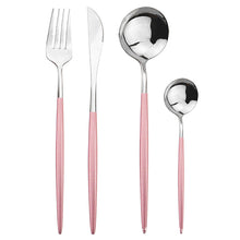 Load image into Gallery viewer, Stainless Steel Tableware Portugal Knife, Fork and Spoon Suit Nordic Western Food Knife and Fork Four-Piece Set

