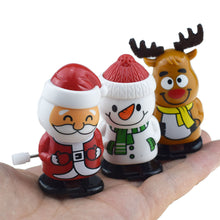 Load image into Gallery viewer, 1PCs Cute Clockwork Santa Claus Toy Shaking Head Walking Winding Santa Snowman Holiday Decoration

