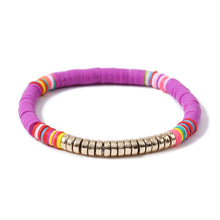 Load image into Gallery viewer, Bracelet Multicolored Tassel Polymer Clay Shell Bohemian Bracelet
