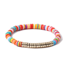 Load image into Gallery viewer, Bracelet Multicolored Tassel Polymer Clay Shell Bohemian Bracelet
