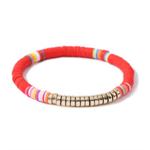 Load image into Gallery viewer, Bracelet Multicolored Tassel Polymer Clay Shell Bohemian Bracelet
