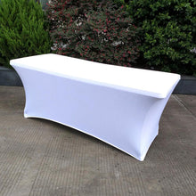 Load image into Gallery viewer, Elastic Wedding Dining Decor Rectangular Spandex Tablecloth Stretch Table Cover Elegant Party 4\6 FT
