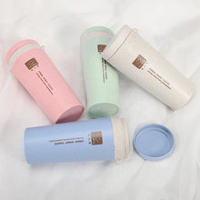 Load image into Gallery viewer, 1PC Travel Mug Thermo Bottle Office Coffee Tea Bottle Cups Straw Plastic Thermal Insulatio Cup Thermos for Tea Drinkware Cups
