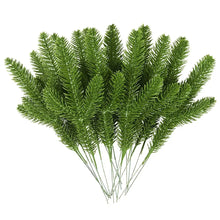 Load image into Gallery viewer, 1Pack Christmas Pine Needle Branches Fake Plant Christmas Tree Ornament Decorations for Home DIY Wreath Gift Box Wedding Flowers
