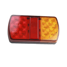 Load image into Gallery viewer, 1Pair Waterproof 24 LED Taillights 12V Trailer Truck Lorry Stop Rear Tail Light Auto Car Signal Lamp Caution Indicator Fog Light
