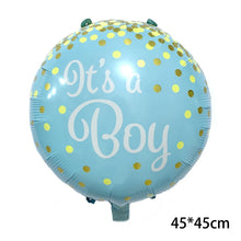 Load image into Gallery viewer, 1Pc Lovely Baby Foil Balloon Girl Boy Shower Rose Gold Blue Crown Birthday Party Decoration Kids Gift Inflatable Toy Helium Ball
