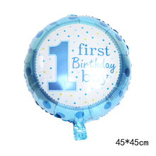 Load image into Gallery viewer, 1Pc Lovely Baby Foil Balloon Girl Boy Shower Rose Gold Blue Crown Birthday Party Decoration Kids Gift Inflatable Toy Helium Ball
