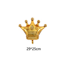 Load image into Gallery viewer, 1Pc Lovely Baby Foil Balloon Girl Boy Shower Rose Gold Blue Crown Birthday Party Decoration Kids Gift Inflatable Toy Helium Ball
